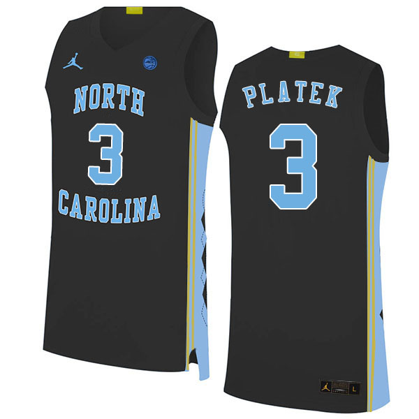 2020 Men #3 Andrew Platek North Carolina Tar Heels College Basketball Jerseys Sale-Black - Click Image to Close